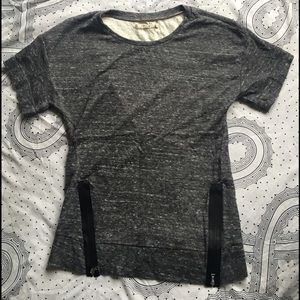 Heathered Gray Short Sleeve Top