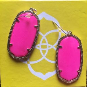 Hot pink Kendra Scott earrings
