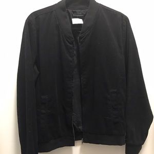 Brandy Melville Black Bomber Jacket.