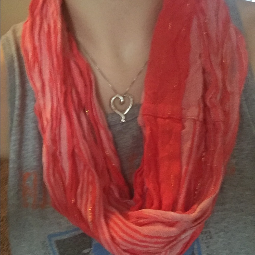 Sperry's light summer scarf with gold inlay