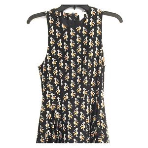 H&M pelican print skater dress