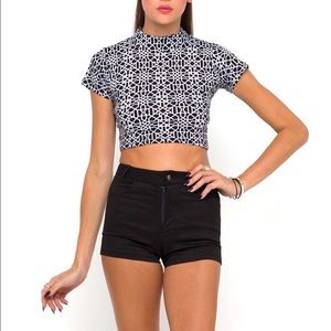 Printed Crop Top