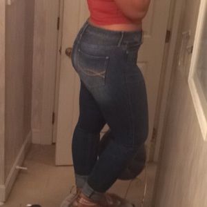High rise super skinny Abercrombie jeans