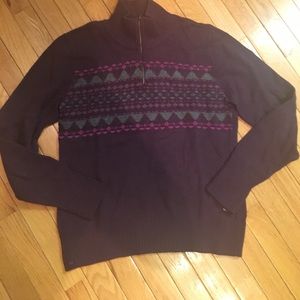 Eddie Bauer purple sweater