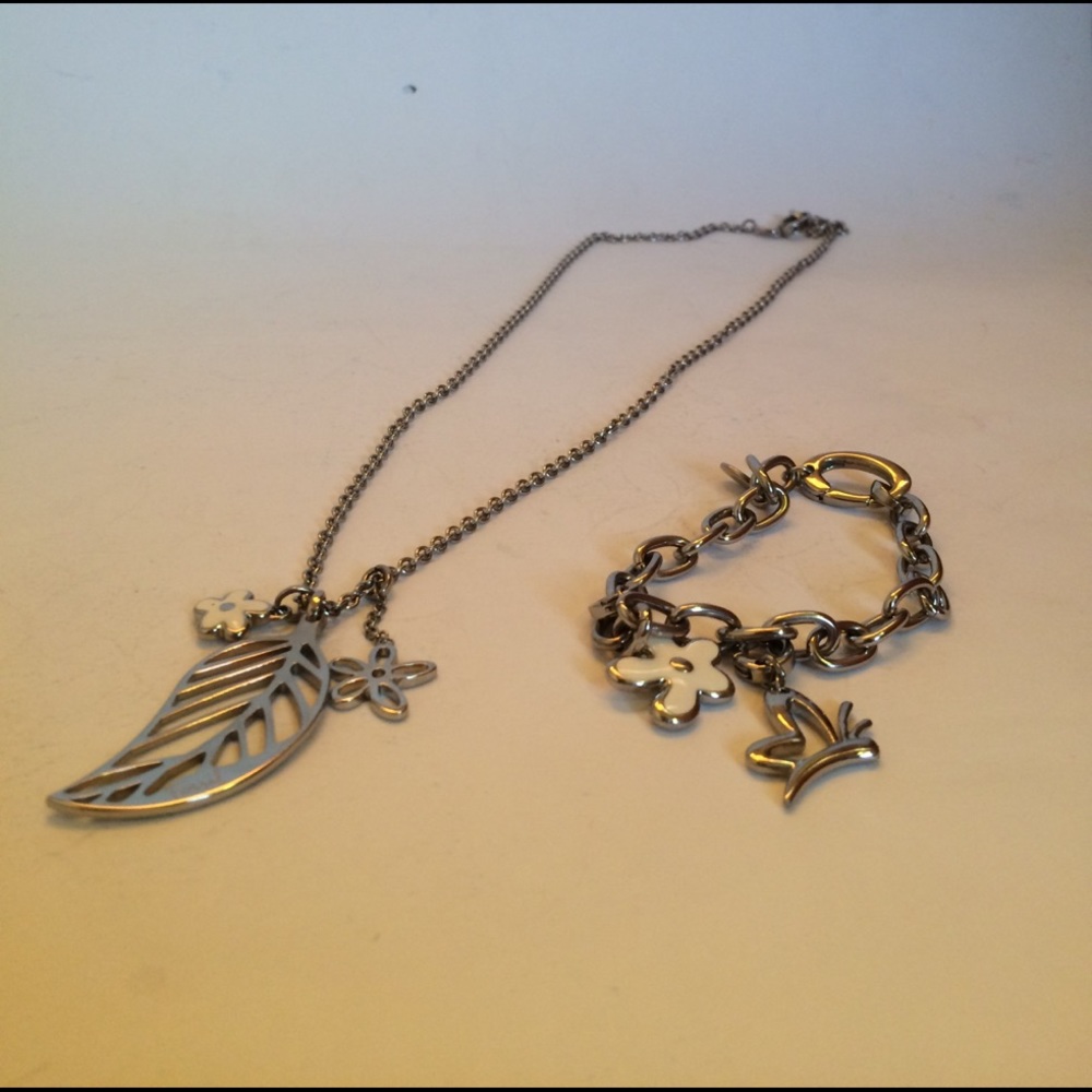 Fossil Necklace and Bracelet