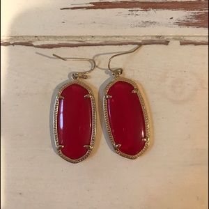 Red Kendra Scott earrings