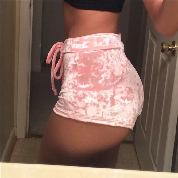 Brandy Melville Pants - LAST PAIRS❌ Pink Velvet Booty Shorts