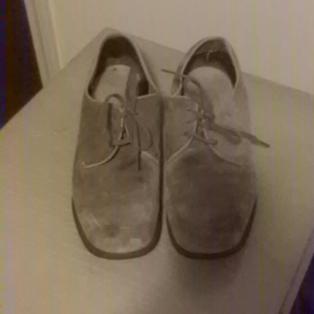 Vintage tan suede leather lace up hush puppies 7