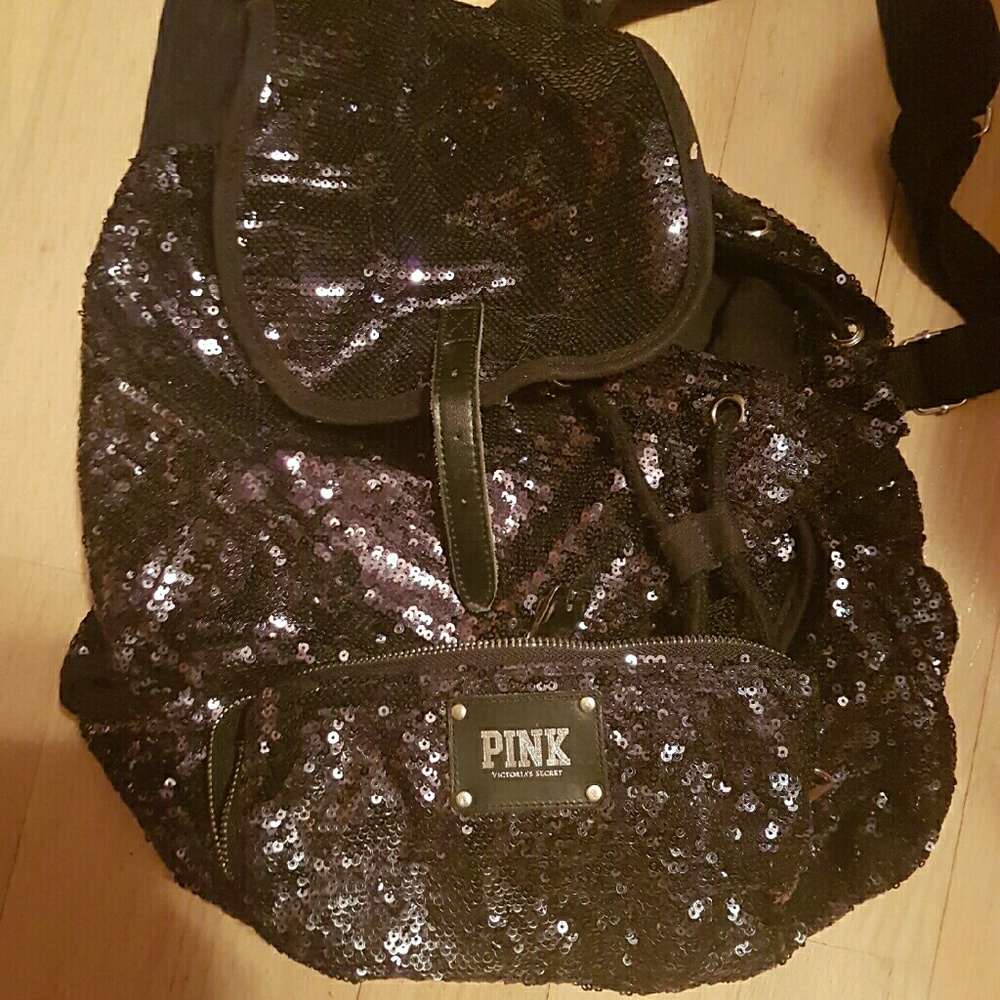 PINK Sequin Backpack