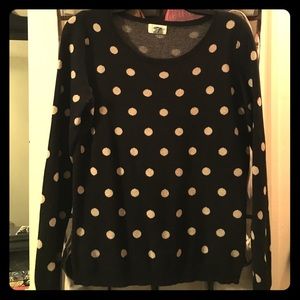 Polka dot sweater