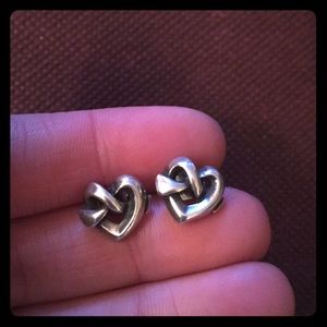 James Avery Heart Knot Earrings