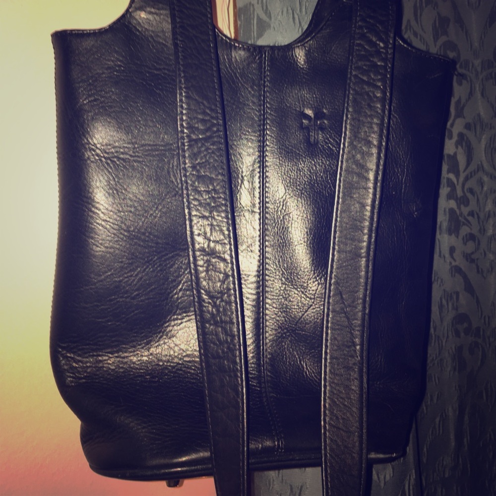 Frye Black Leather Purse / Shoulder Bag