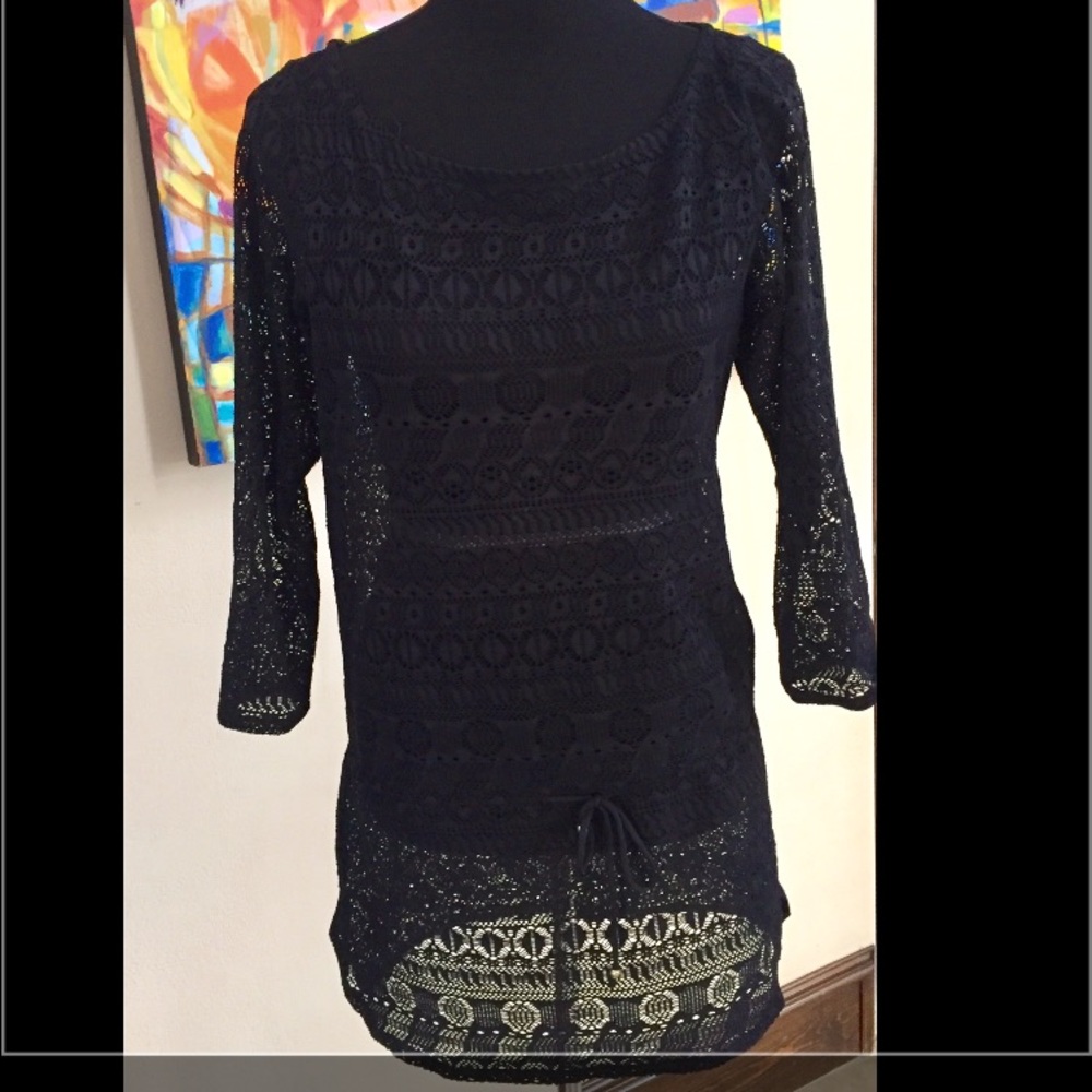 Stretch lace coverup