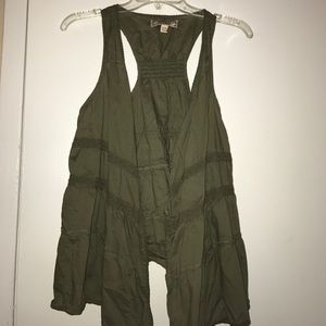Olive green vest