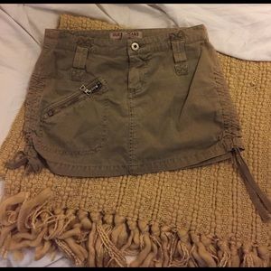 Guess Jeans Military Green Cargo Skirt