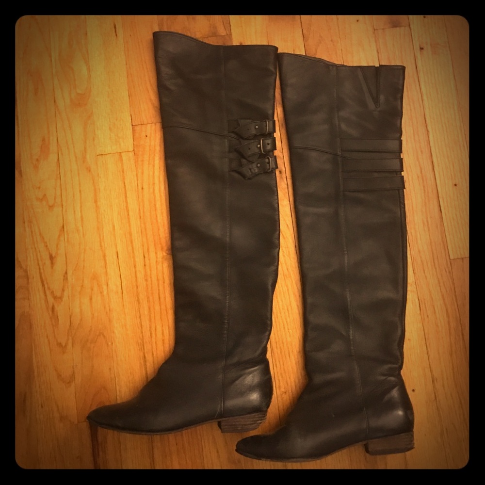 Joie Coachella Over the Knee Black Boots