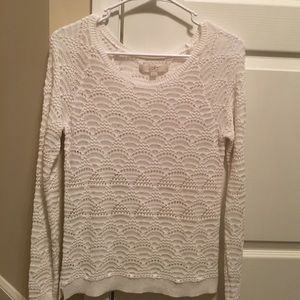 Loft lace sweater