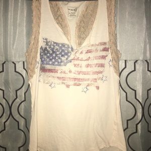 American flag top. Not quite sure on the brand.