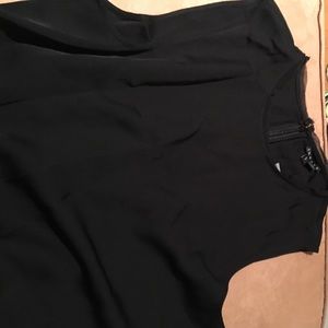 Theory "Eri" Sleeveless black silk blouse