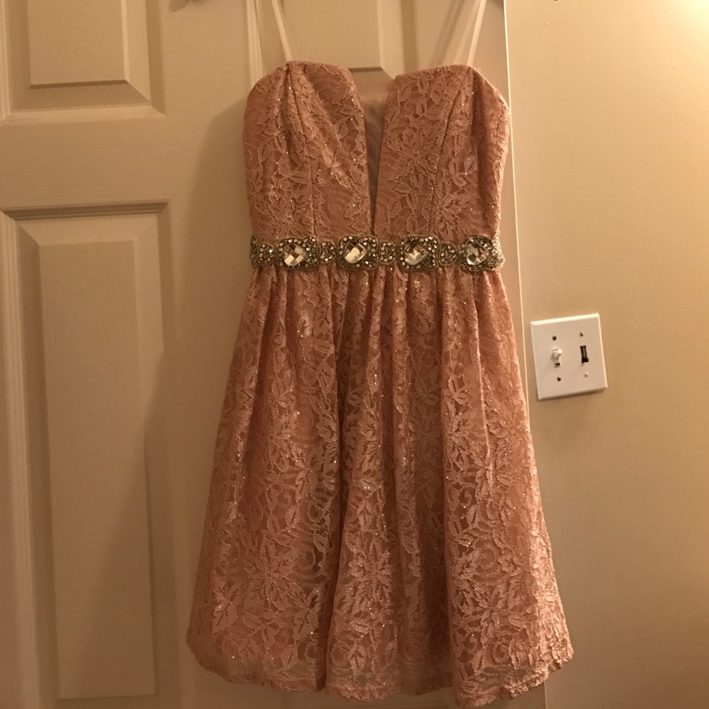 Sparkly, Heart Cut, Pink Cocktail Dress (offers!!)