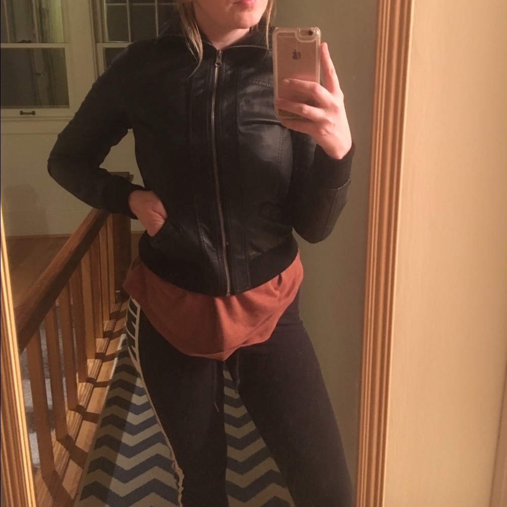 Faux leather Moto jacket