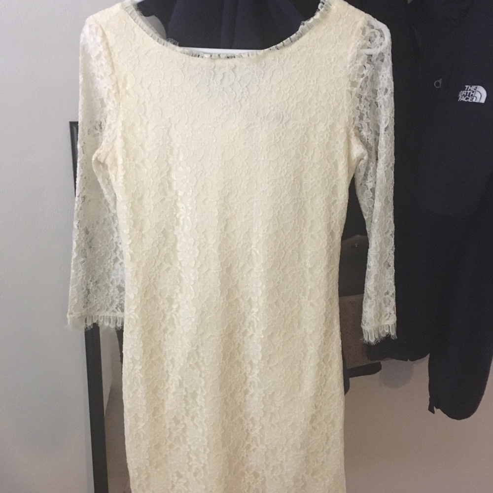 White lace dress