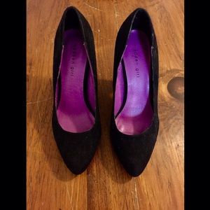 Black Suede Madden Girl Heels Size 8.5