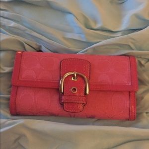Pink Coach Wallet