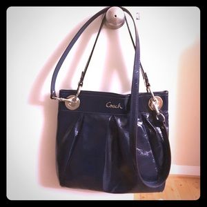 Coach dark blue purse
