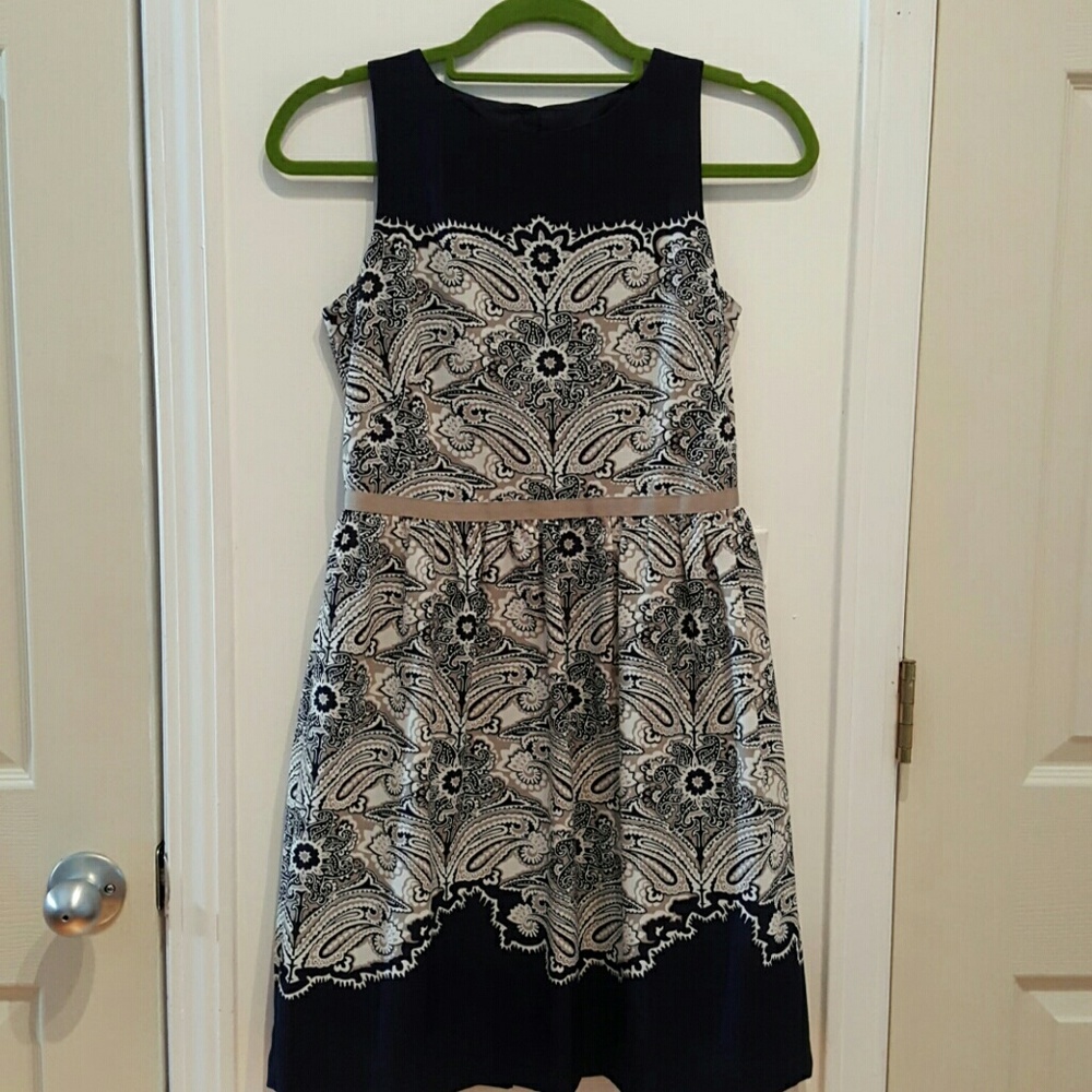 Loft blue gray dress