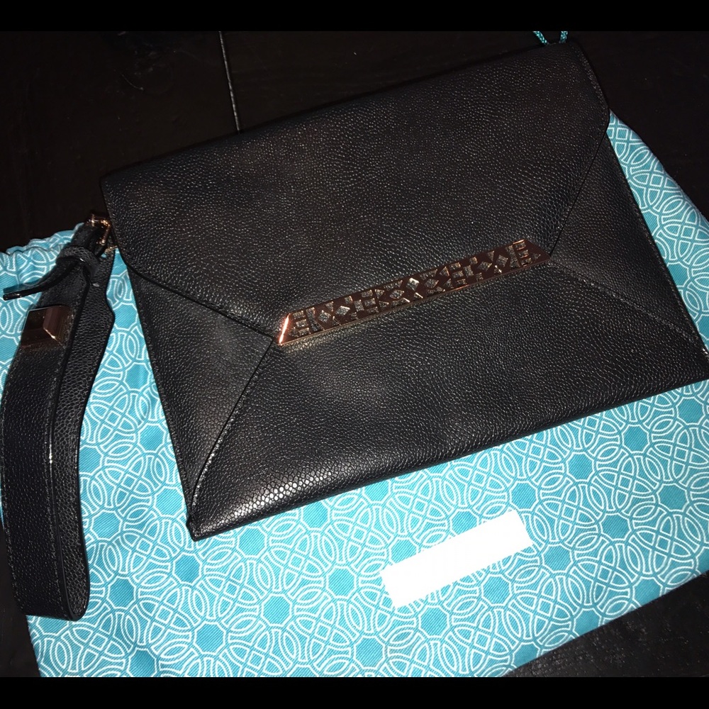 Stella & Dot Black Clutch Wristlet