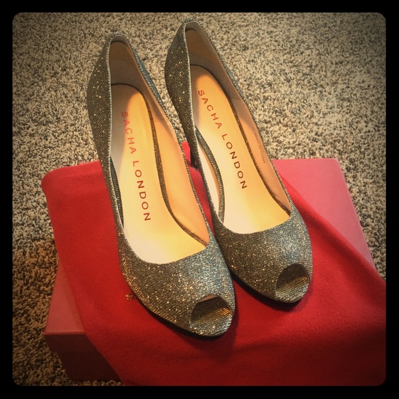 Sacha London Tess Sparkle heels - Picture 1 of 4