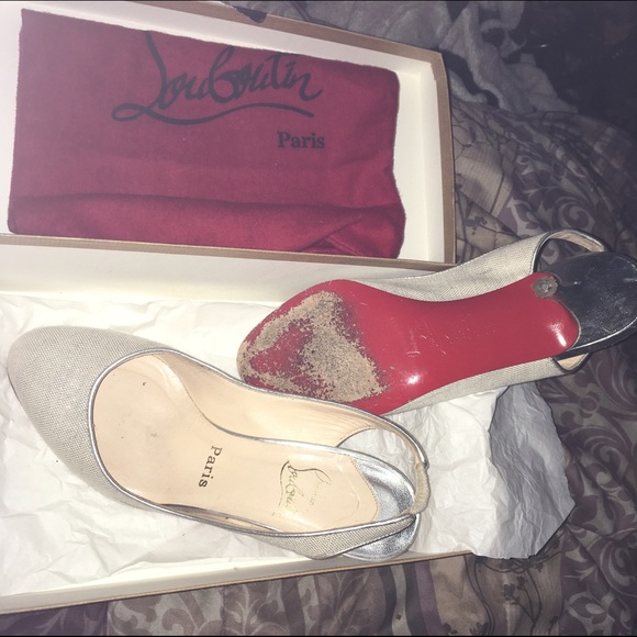 **UNAVAILABLE**
christian louboutin CANVAS slingbacks - Picture 3 of 7