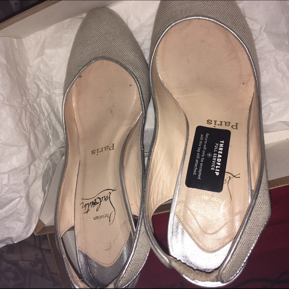 **UNAVAILABLE**
christian louboutin CANVAS slingbacks - Picture 6 of 7