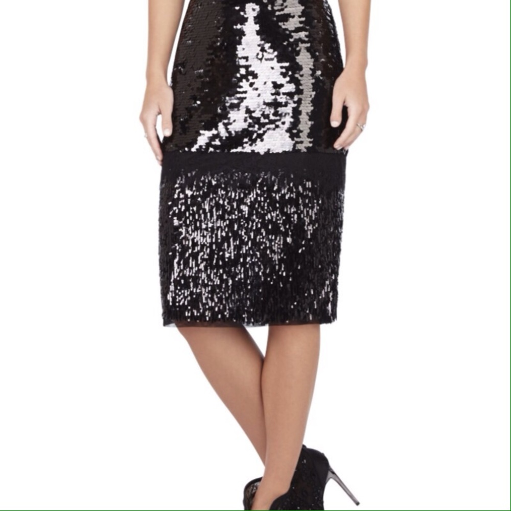 Bcbg cristal sequin skirt