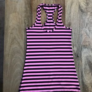 Bright & Sassy Striped Racerback Tank
