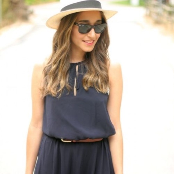 Zara Chiffon Beaded Neck Tunic Maxi Dress SZ S - Picture 5 of 8