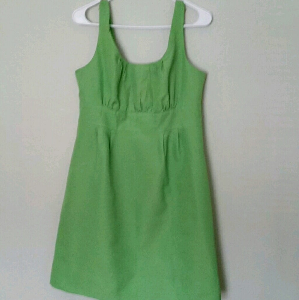 J Crew Green Sleeveless Dress