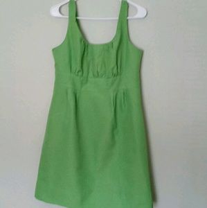 J Crew Green Sleeveless Dress