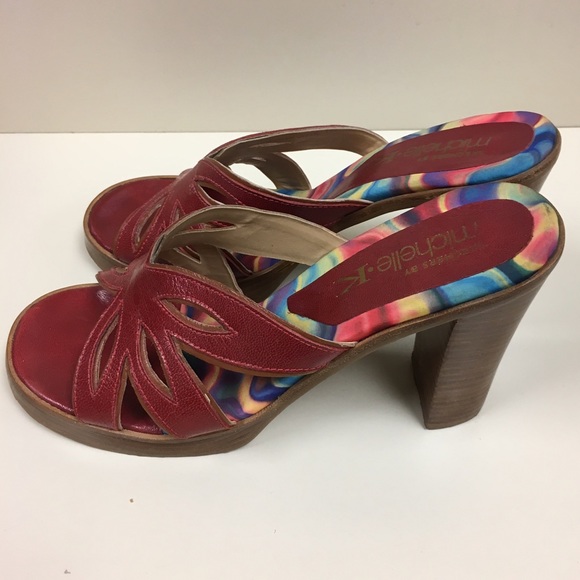 Leather Red Sandal Michelle. K - Picture 2 of 4