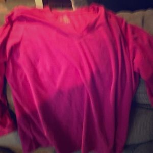 Pink fleece sweater