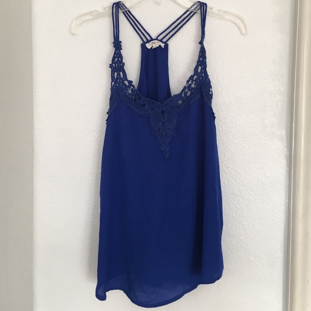 Royal blue top