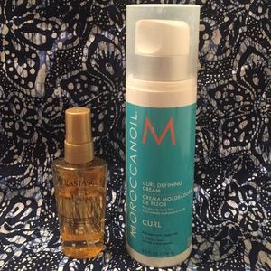 Kerastase Elixir Ultime & Morrocan Oil Curl Cream