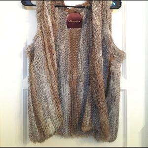 525 america rabbit fur vest