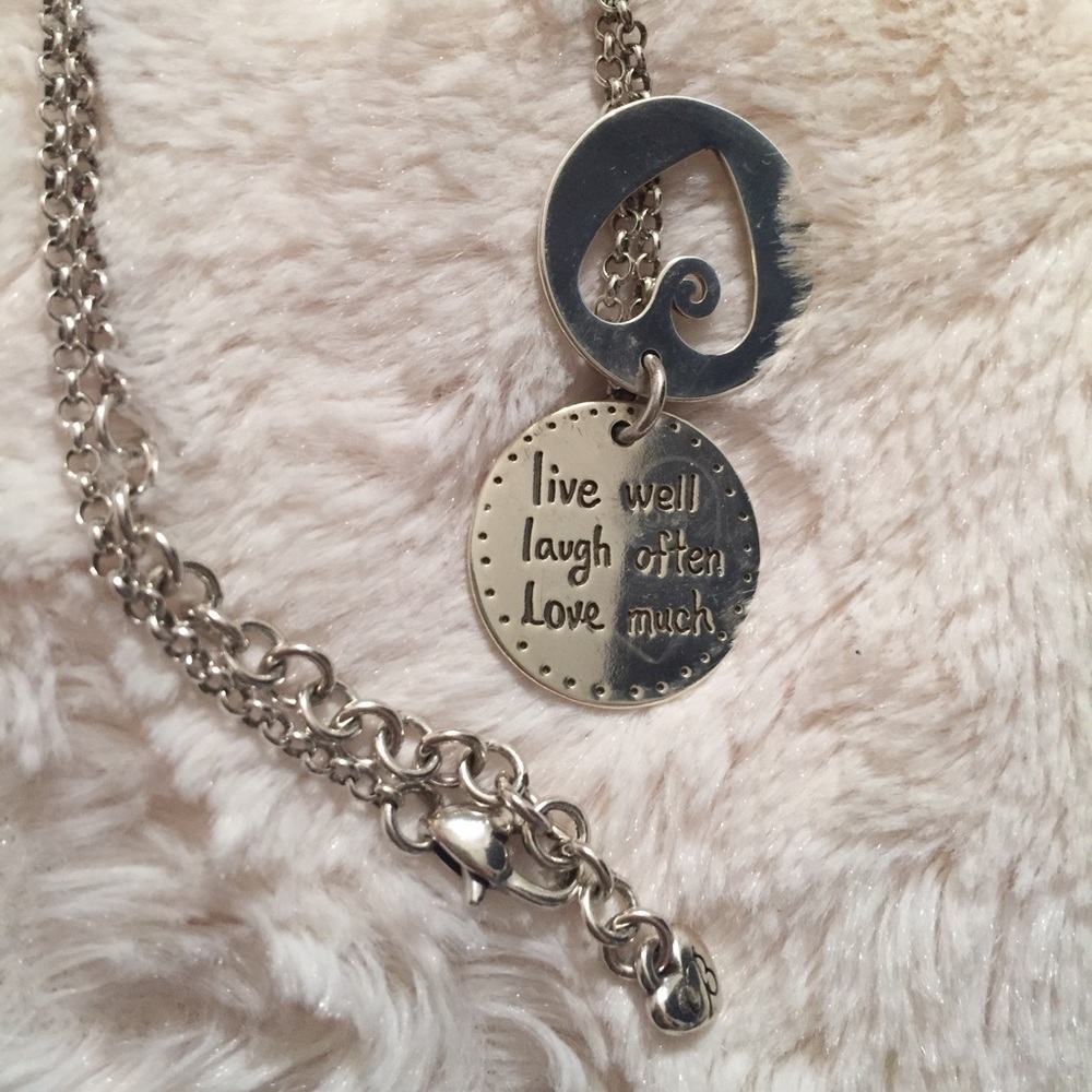 Brighton "Quote Me" heart necklace