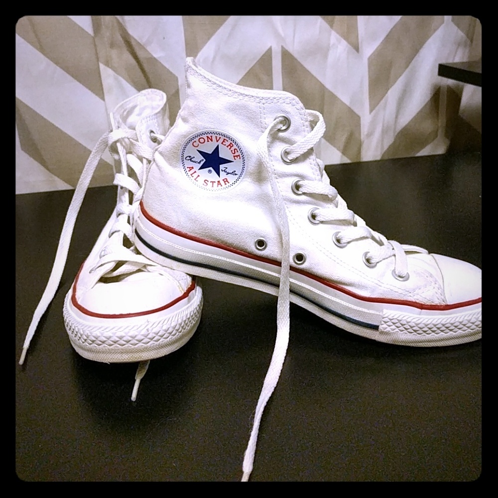 White High top Converse