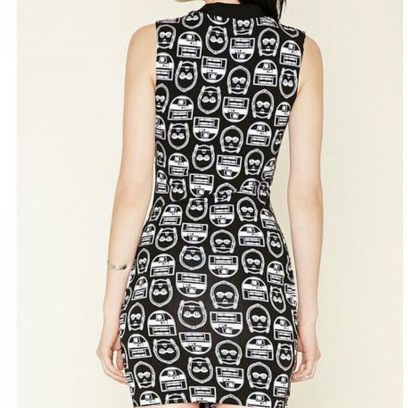FOREVER 21 Knit Star Wars R2 D2 C3PO Dress NWT - Picture 2 of 4