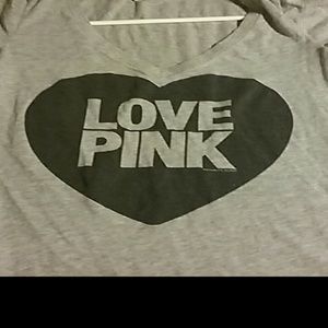 Victoria's Secret Pink brand v-neck tee
