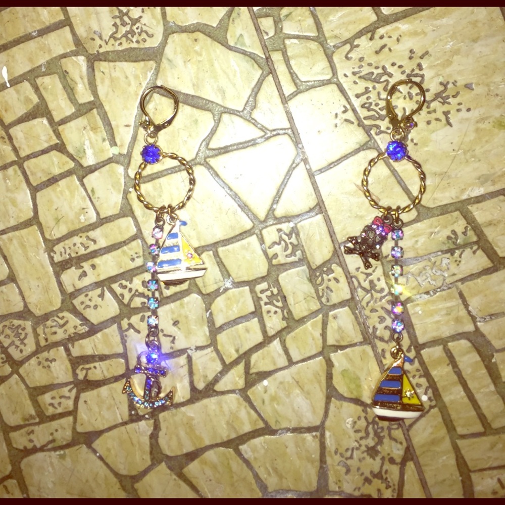 Betsey Johnson nautical earrings