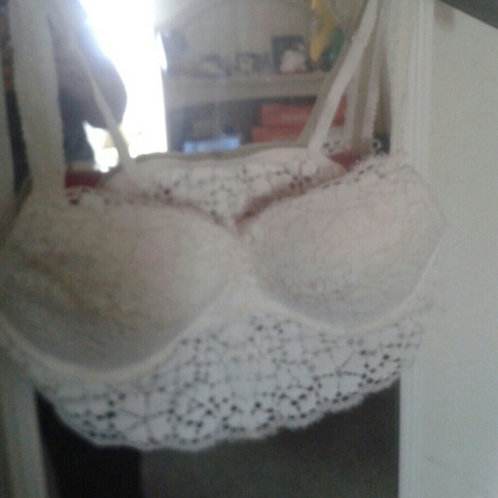 PINK white bralette